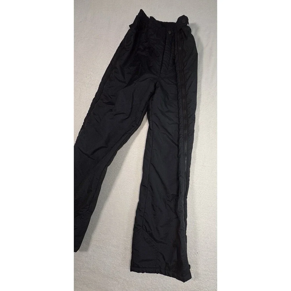 Obermeyer Size Large Tundra Mens Insulated Ski Snow Pants Full Side Zip Black